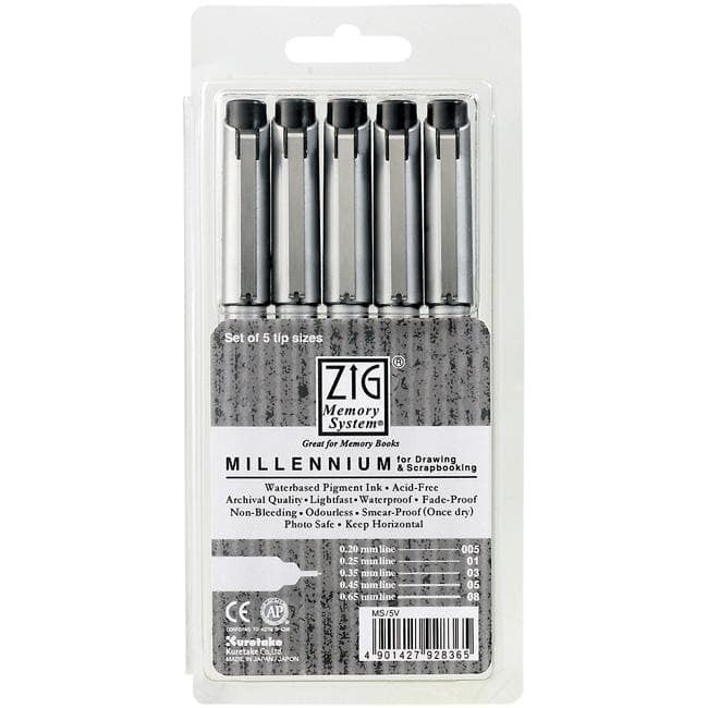 Kuretake Zig Millennium Fineliner Ensemble de stylos