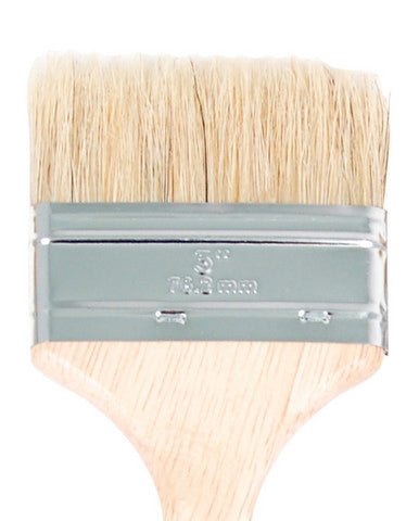 Série 1500 Gesso + Vernis Brosses à copeaux à poils blancs