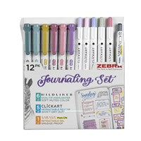 Zebra Journaling Set - 12 Piece Set