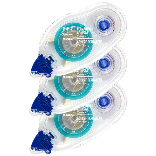 MONO Permanent Adhesive Tape Refill - 3-Pack