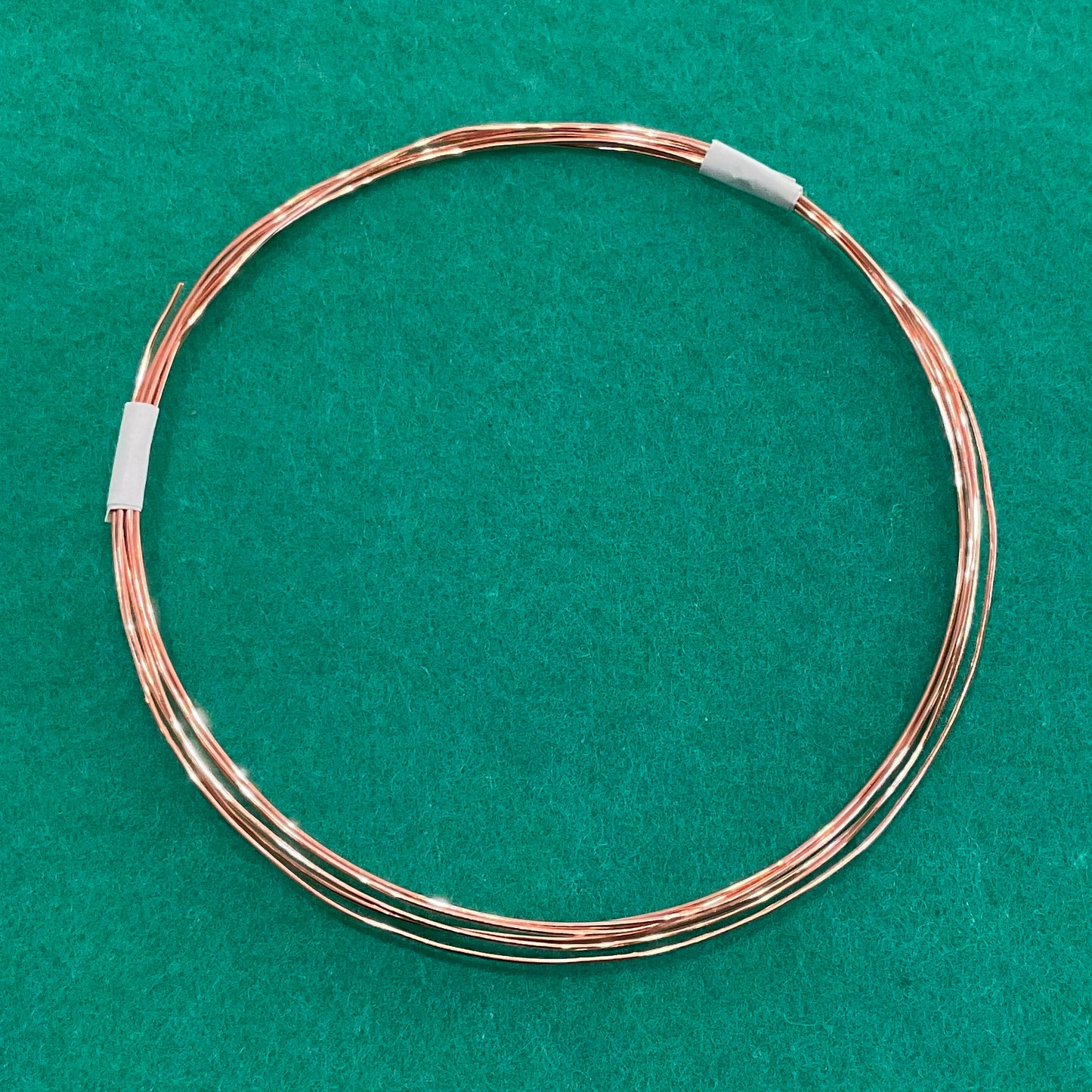Fil de cuivre rond - Recuit doux (dit aussi extra-doux) - 1,83 m.