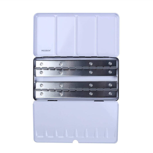 MEEDEN Empty Watercolor Tin Palette - 48 half pans