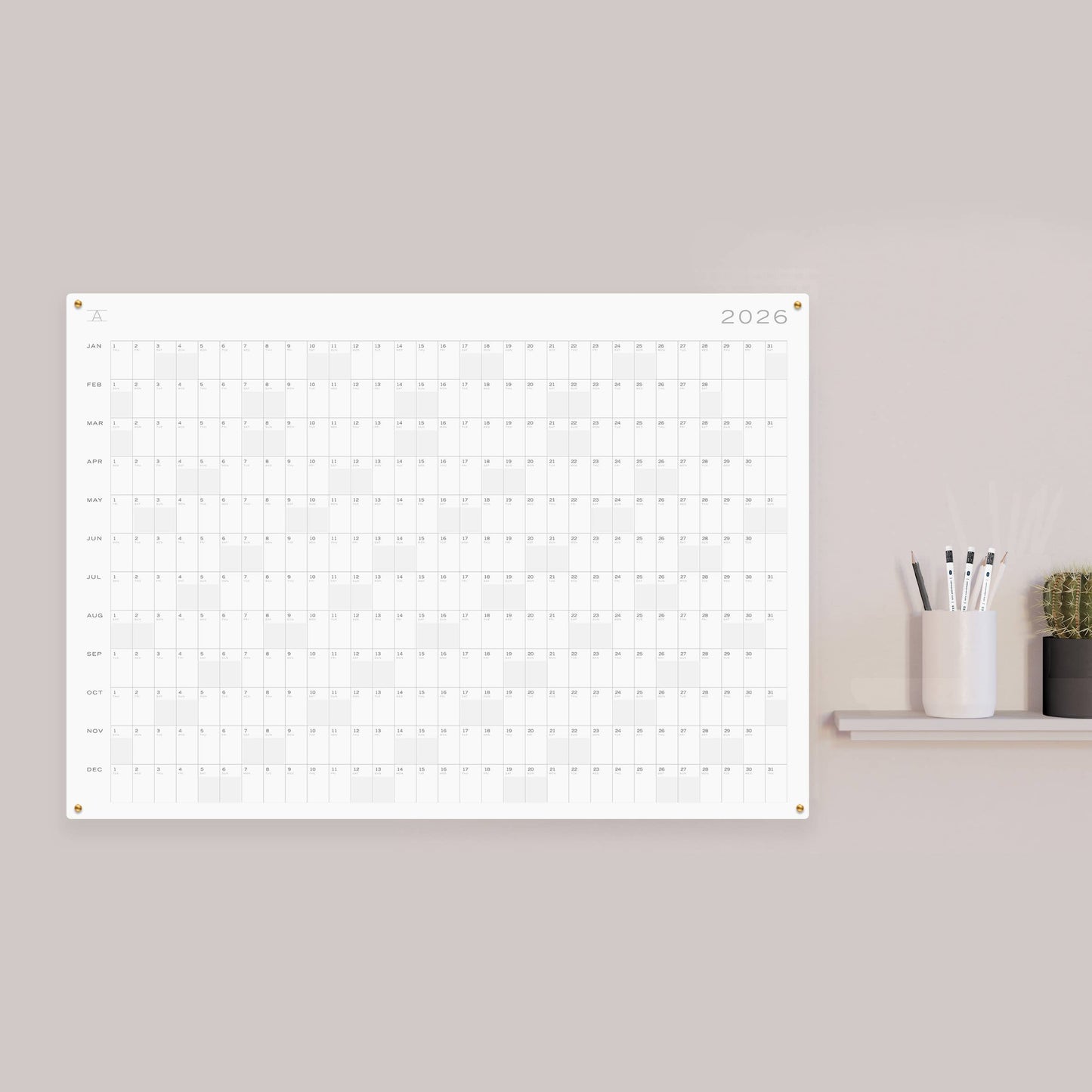 2026 Annual Planning Calendar