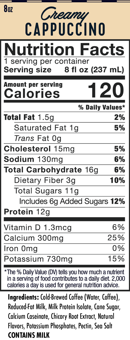 High Brew Creamy Cappuccino + Protein Cold Brew Coffee