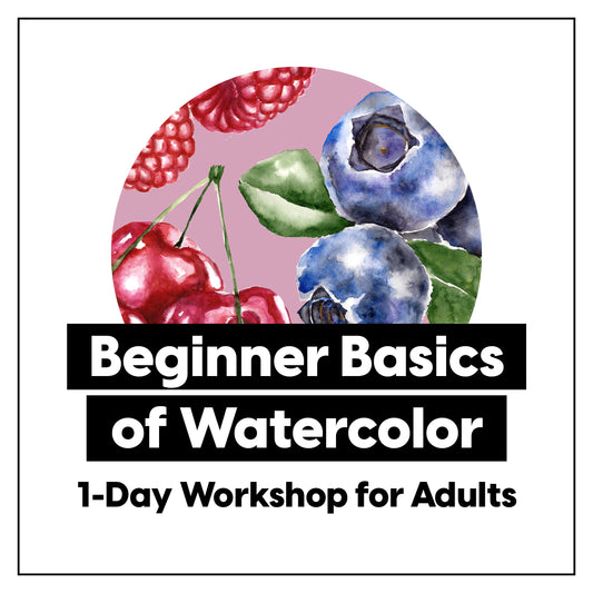 Conceptos básicos de acuarela para principiantes • Taller de pintura de 1 día
