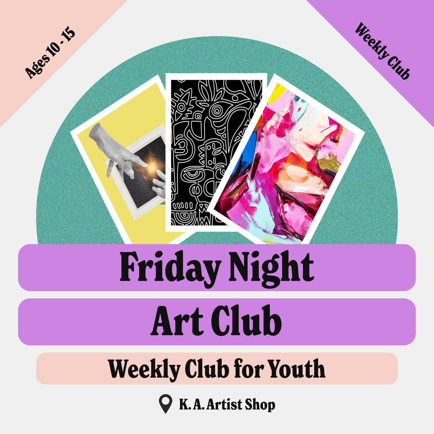 Friday Night Art Club • Weekly Club for Youth • Fall 2026