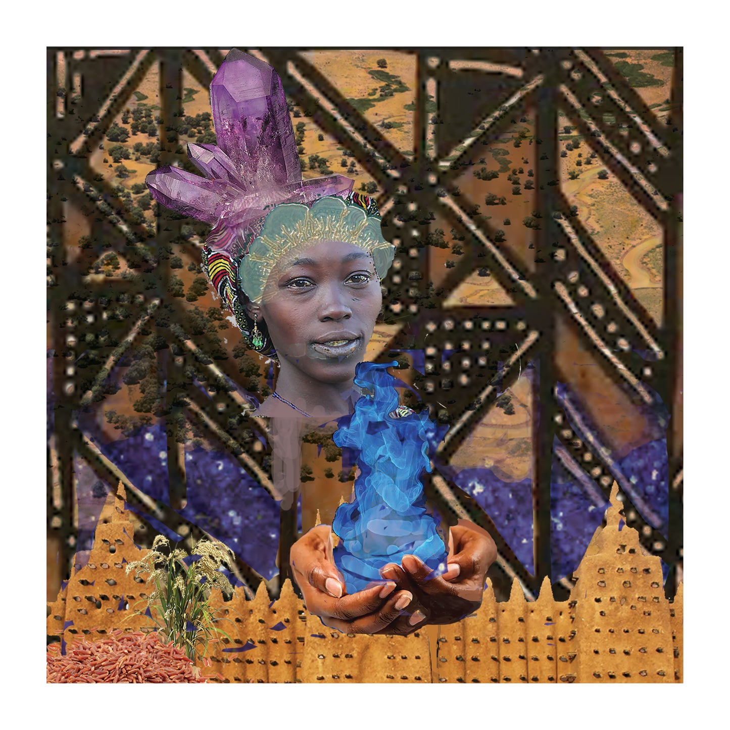 Archival Art Print of "Mali" by Aurora Levins Morales