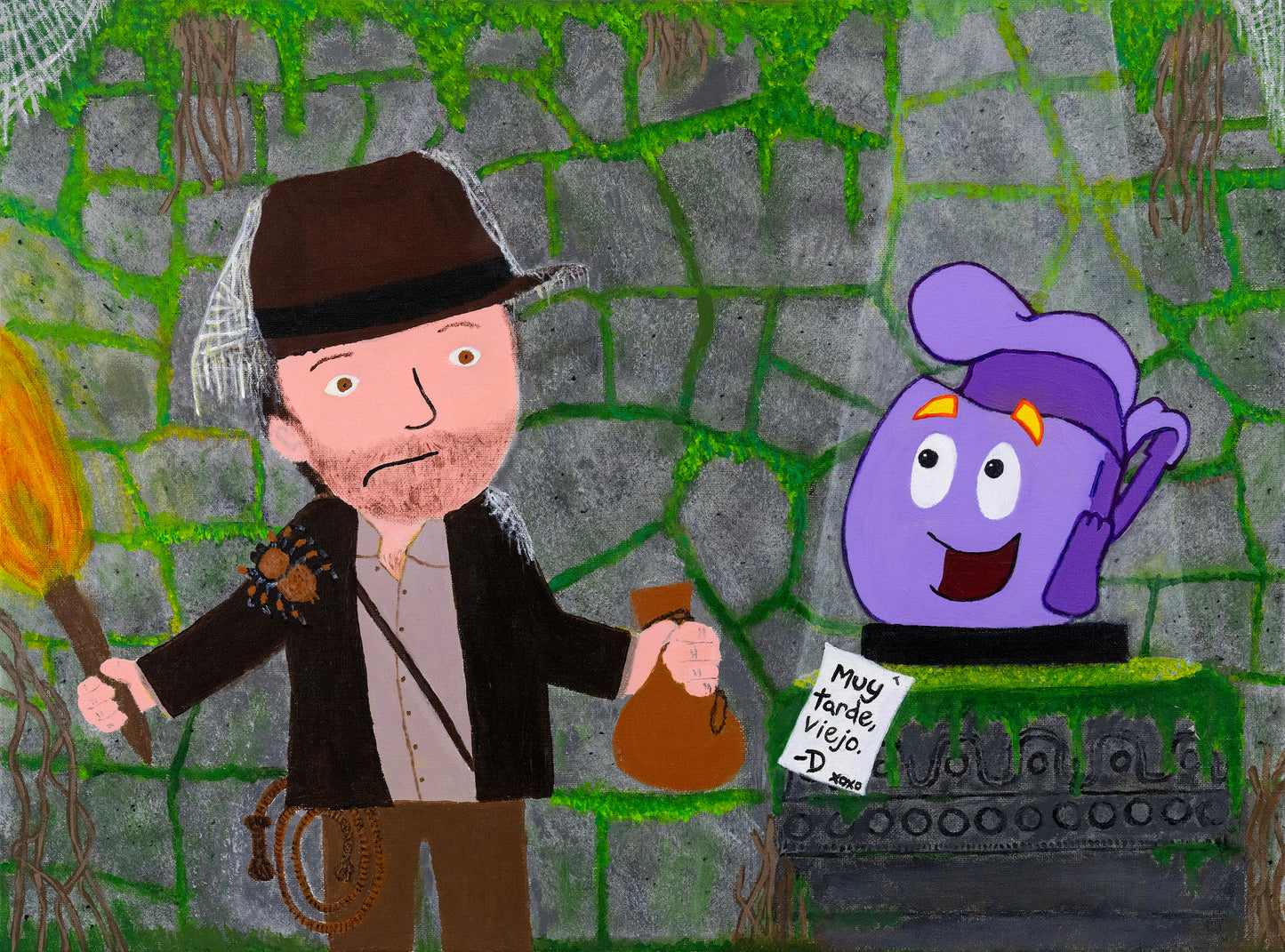 Archival Art Print of "Indiana Jones Meets His Match" by Jeremy Long