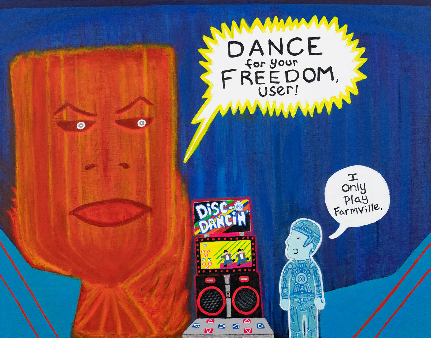 Archival Art Print of "Tron Dance-Off!" by Jeremy Long