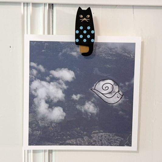 Howdy Cloudy Art Print by Missy Kulik