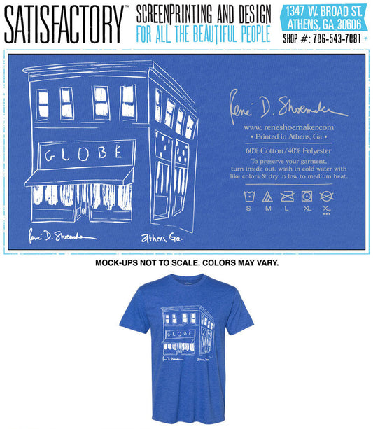 "The Globe" T-Shirt by René Shoemaker