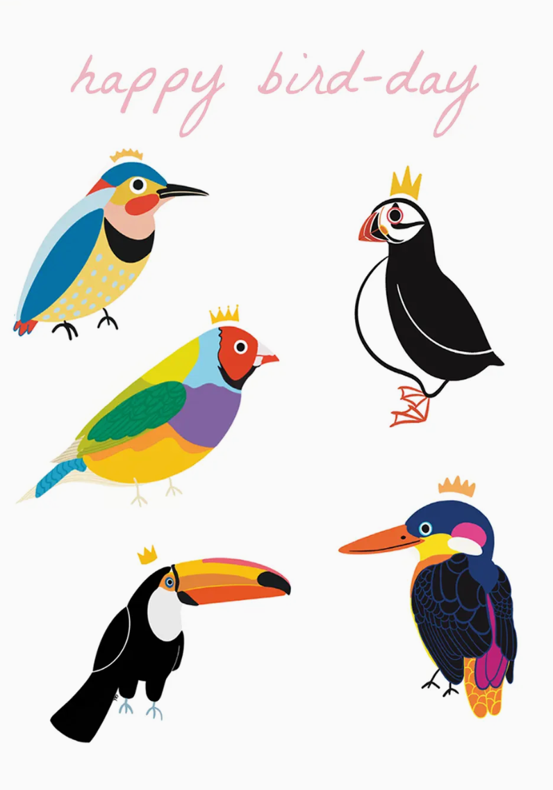 "Happy Bird-day" Card by Carlee Ingersoll