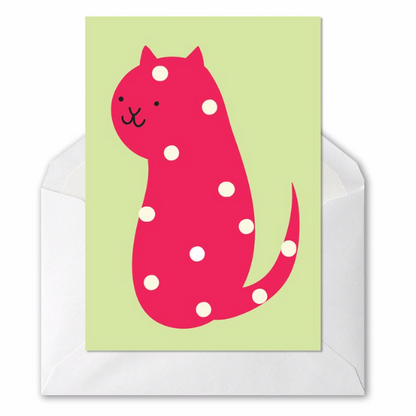 Polka Dot Animal Greeting Cards by Missy Kulik