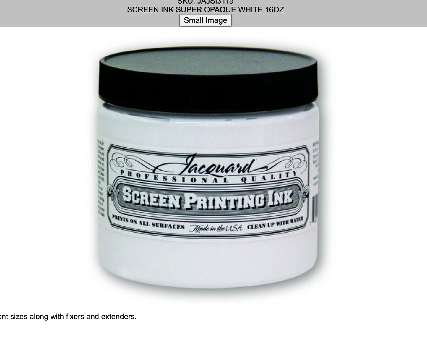 Jacquard Screen Printing Ink