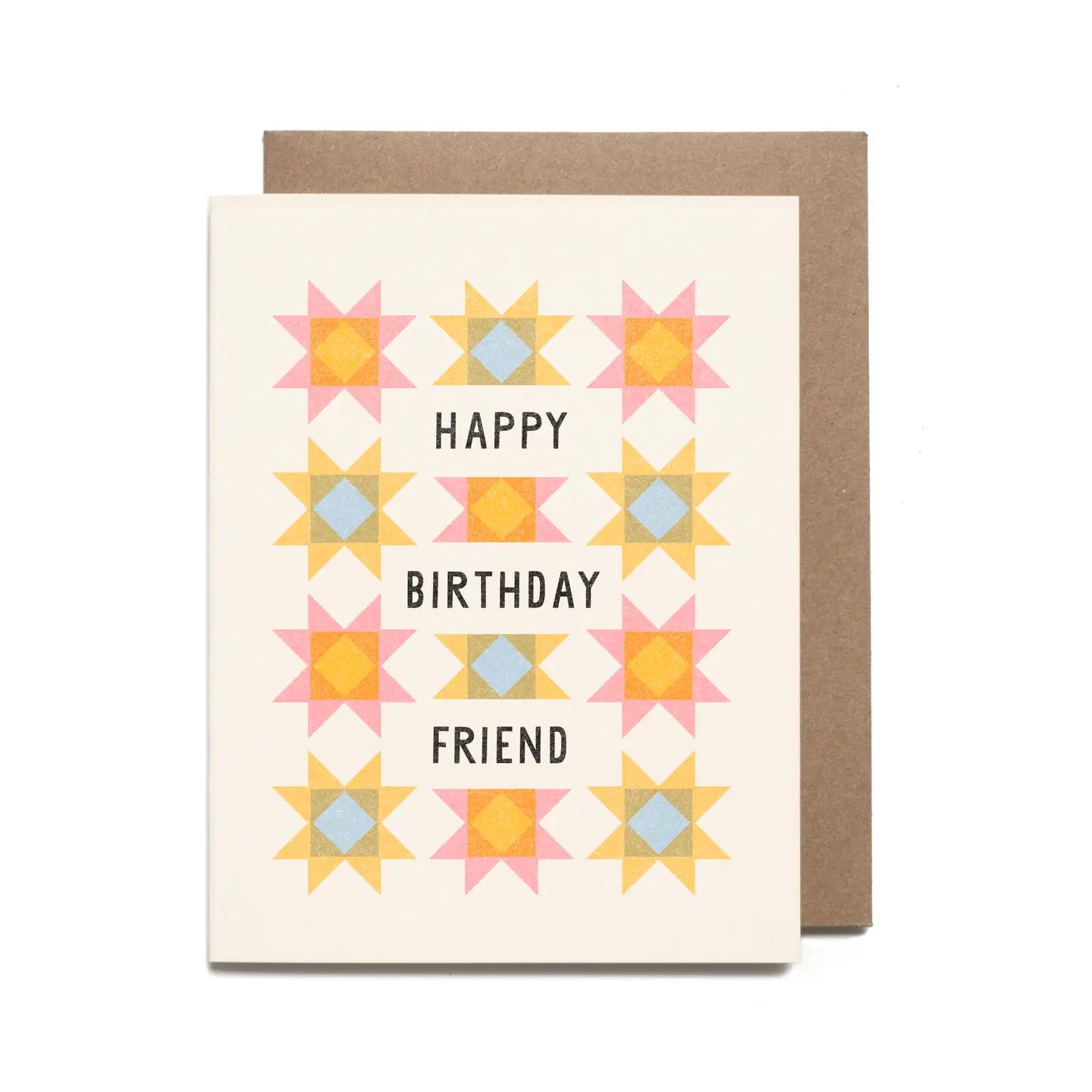 Birthday Friend Quilt Card by Worthwhile Paper
