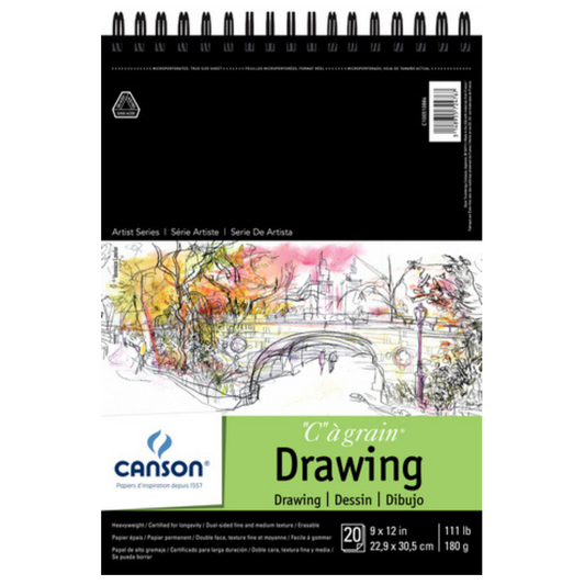 Canson "C A Grain" 111 lb. Drawing Paper Pad