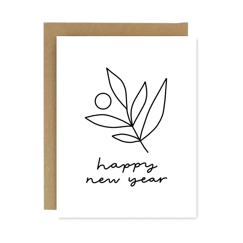 Happy New Year Branch Card by Worthwhile Paper