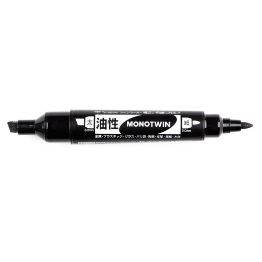 Tombow Mono Twin Permanent Marker - Fine & Chisel Tip