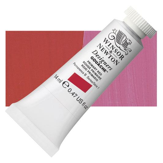 Winsor & Newton Designers Gouache - 14 ml - Primary Red by Winsor & Newton - K. A. Artist Shop