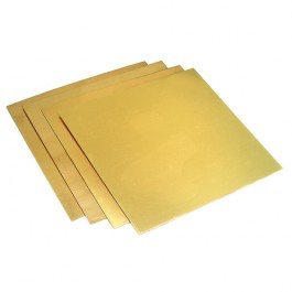Brass Metal Sheet - 6 x 6 inches / 18g by Contenti - K. A. Artist Shop