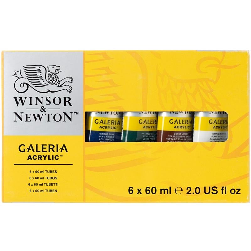 Winsor & Newton Galeria Acrylic Paint, 200ml, Cadmium Yellow Pale Hue 