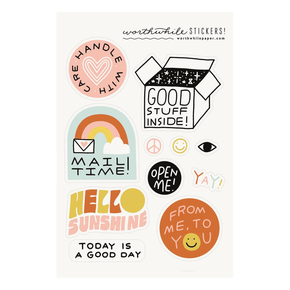 Snail Mail Sticker Sheet by Worthwhile Paper – K. A. Artist Shop
