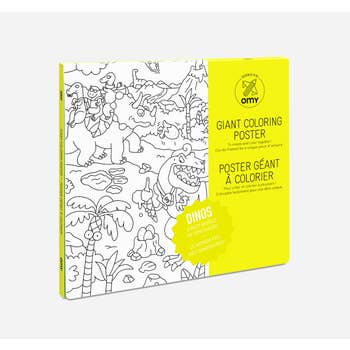 Dinosaur Coloring Poster by OMY - by OMY - K. A. Artist Shop