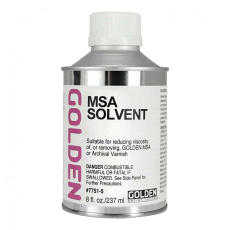 Golden Varnishes MSA Solvent - 8oz - by Golden - K. A. Artist Shop