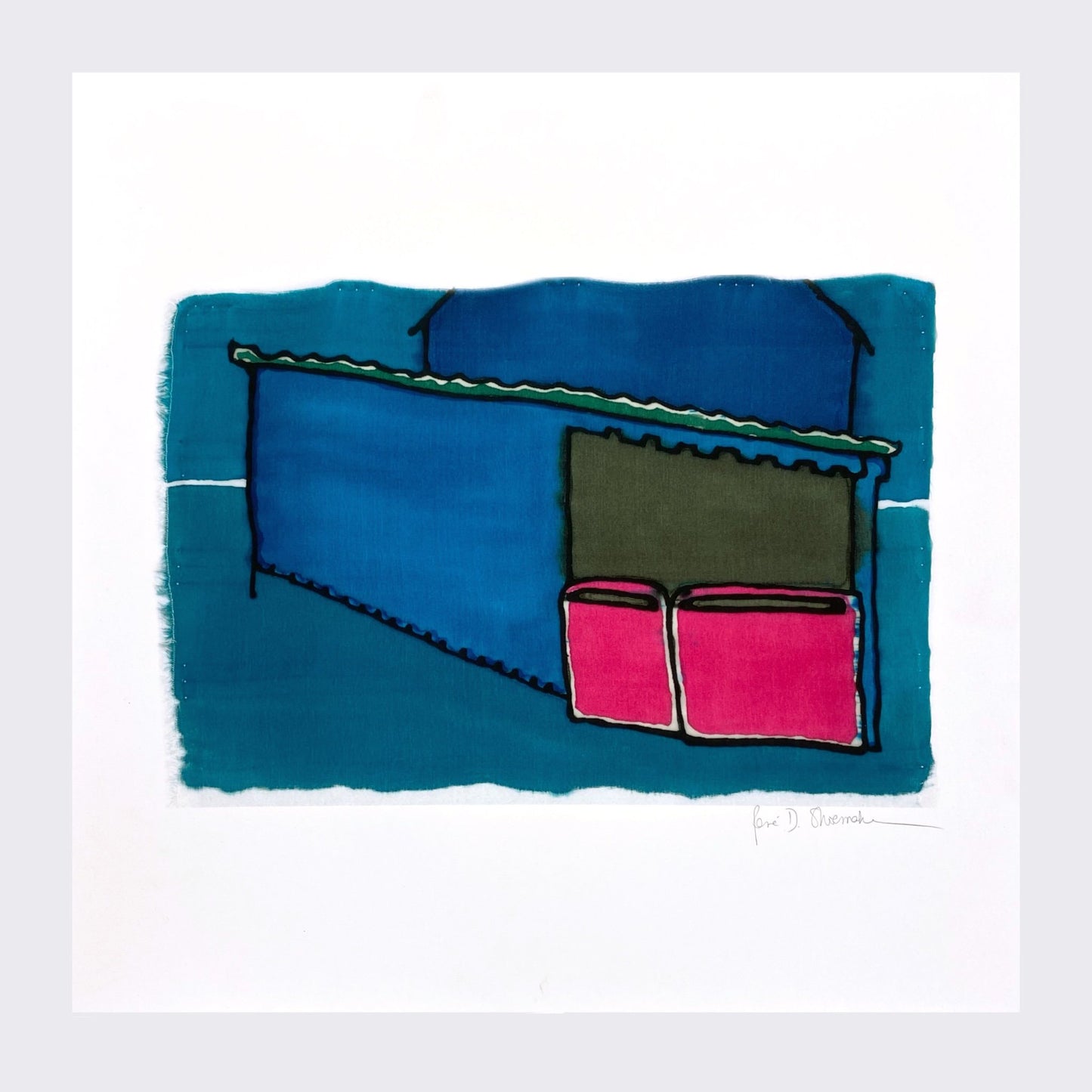 "Le Cros Burtaud. Felletin." Archival Print by René Shoemaker - "Le Cros Burtaud. Felletin." by René Shoemaker - K. A. Artist Shop