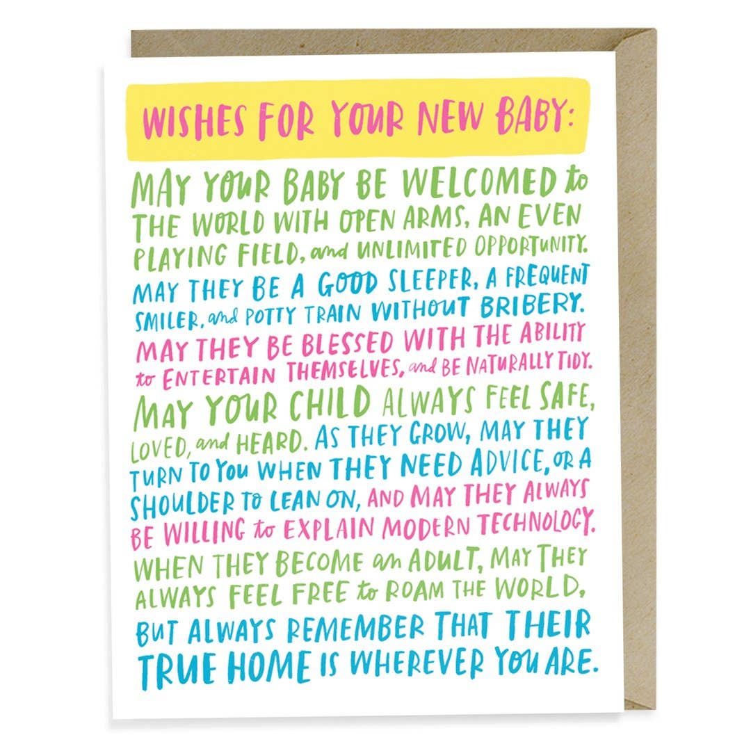 “Baby” Card by Emily McDowell - by Emily McDowell - K. A. Artist Shop