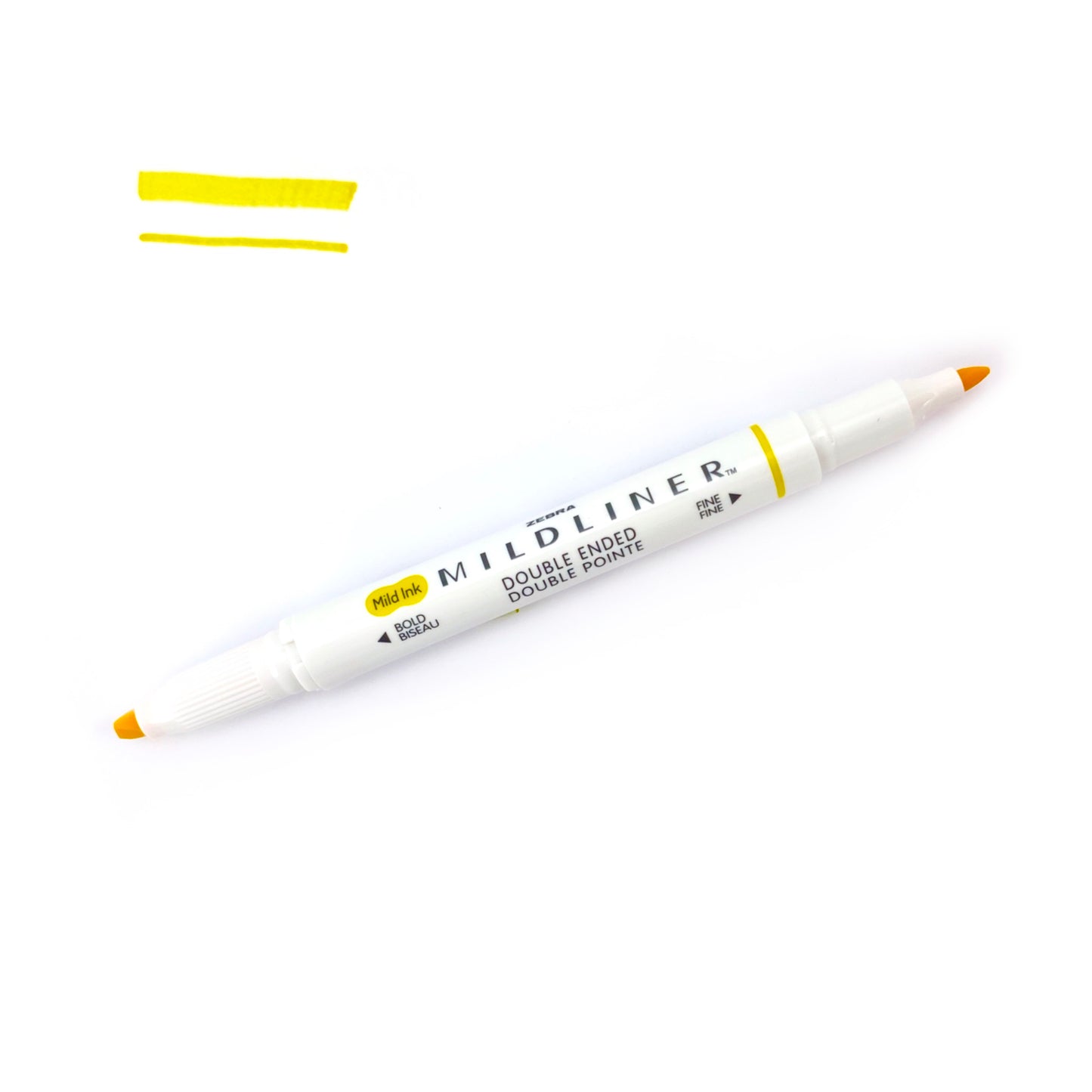 Zebra "Mildliner" Double-Ended Highlighter - Mild Lemon Yellow (WKT7-MLY) by Zebra - K. A. Artist Shop