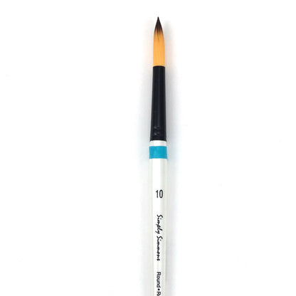 Simply Simmons Watercolor Brush - Short Handle - Round / - #10 / - synthetic by Robert Simmons - K. A. Artist Shop
