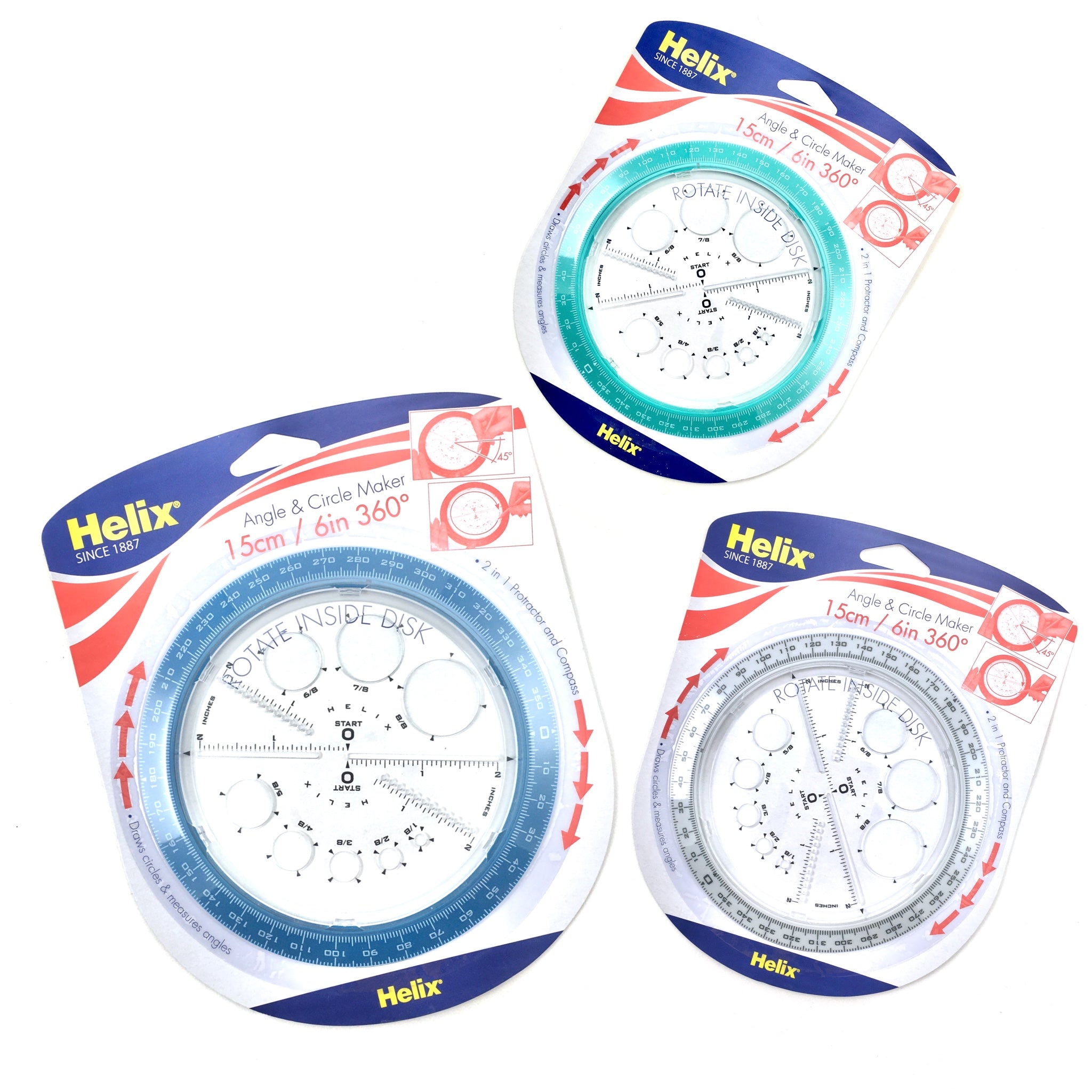 Helix® 360° Angle & Circle Maker, 6ct.