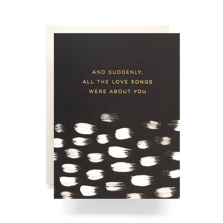 Antiquaria Love Song Brushed Greeting Card - by Antiquaria - K. A. Artist Shop