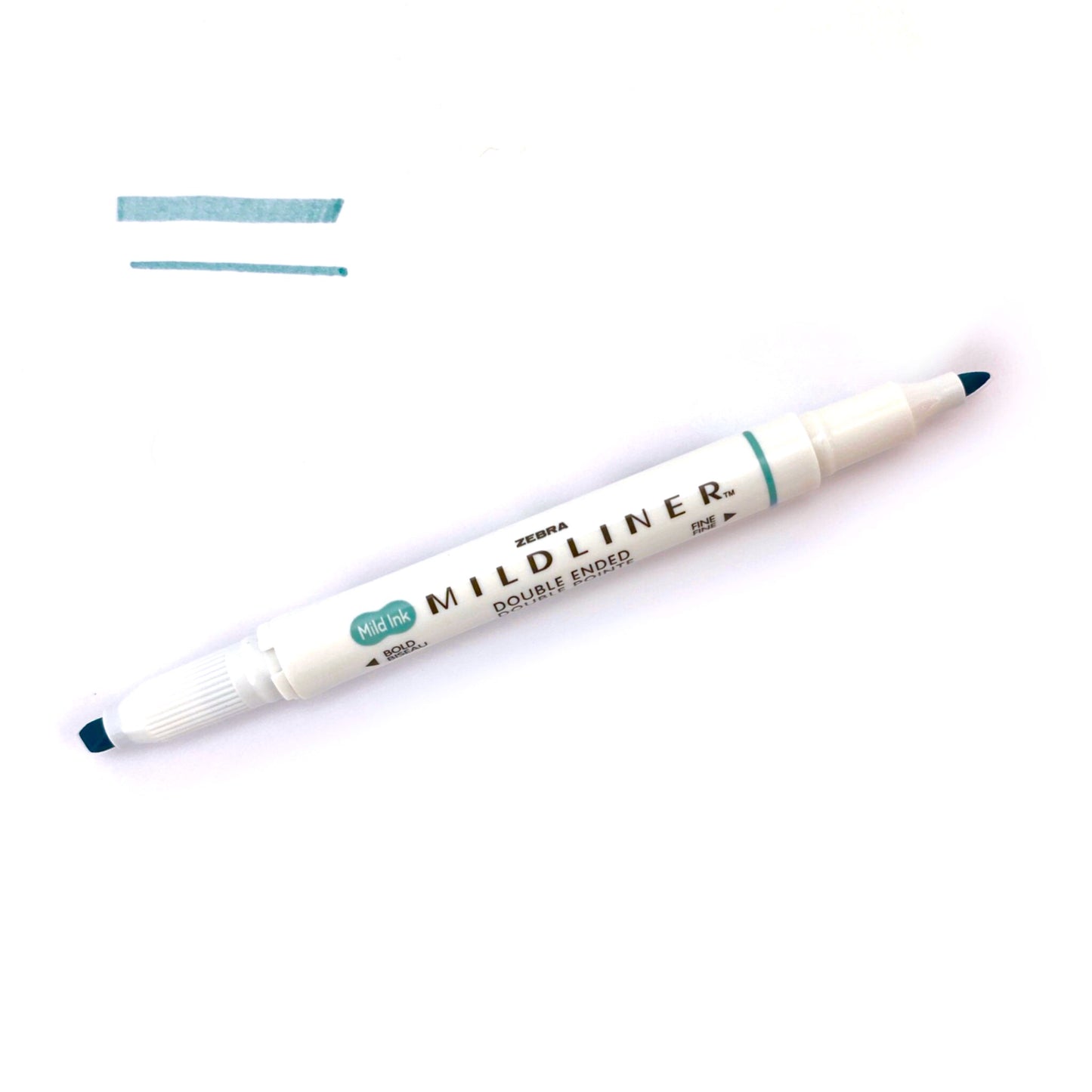 Zebra "Mildliner" Double-Ended Highlighter - Mild Smoke Blue (WKT7-MSB) by Zebra - K. A. Artist Shop