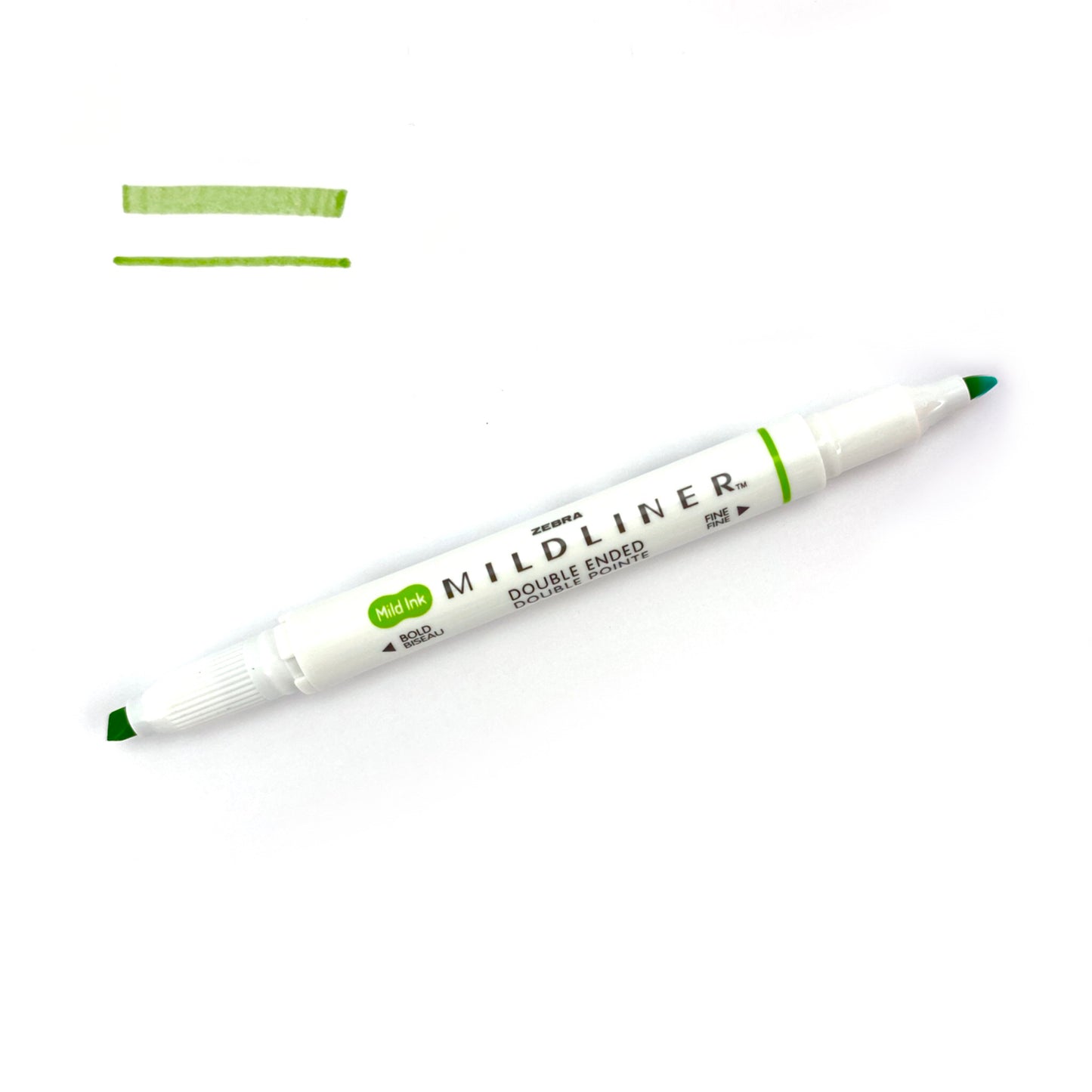 Zebra "Mildliner" Double-Ended Highlighter - Mild Green (WKT7-MG) by Zebra - K. A. Artist Shop