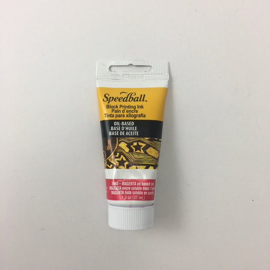 Speedball Block Printing Ink - Oil Based - 1.25 oz. - Magenta by Speedball - K. A. Artist Shop