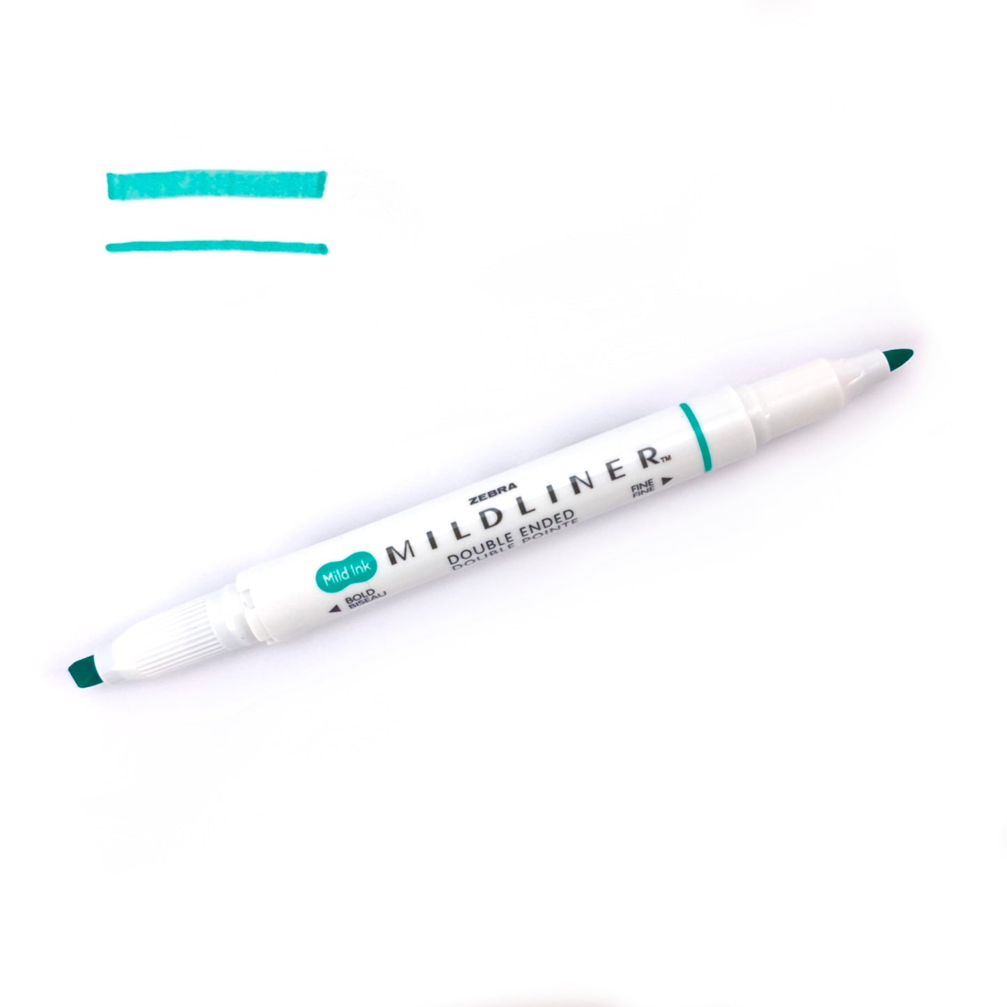 Zebra "Mildliner" Double-Ended Highlighter - Mild Summer Green (WKT7-MSG) by Zebra - K. A. Artist Shop