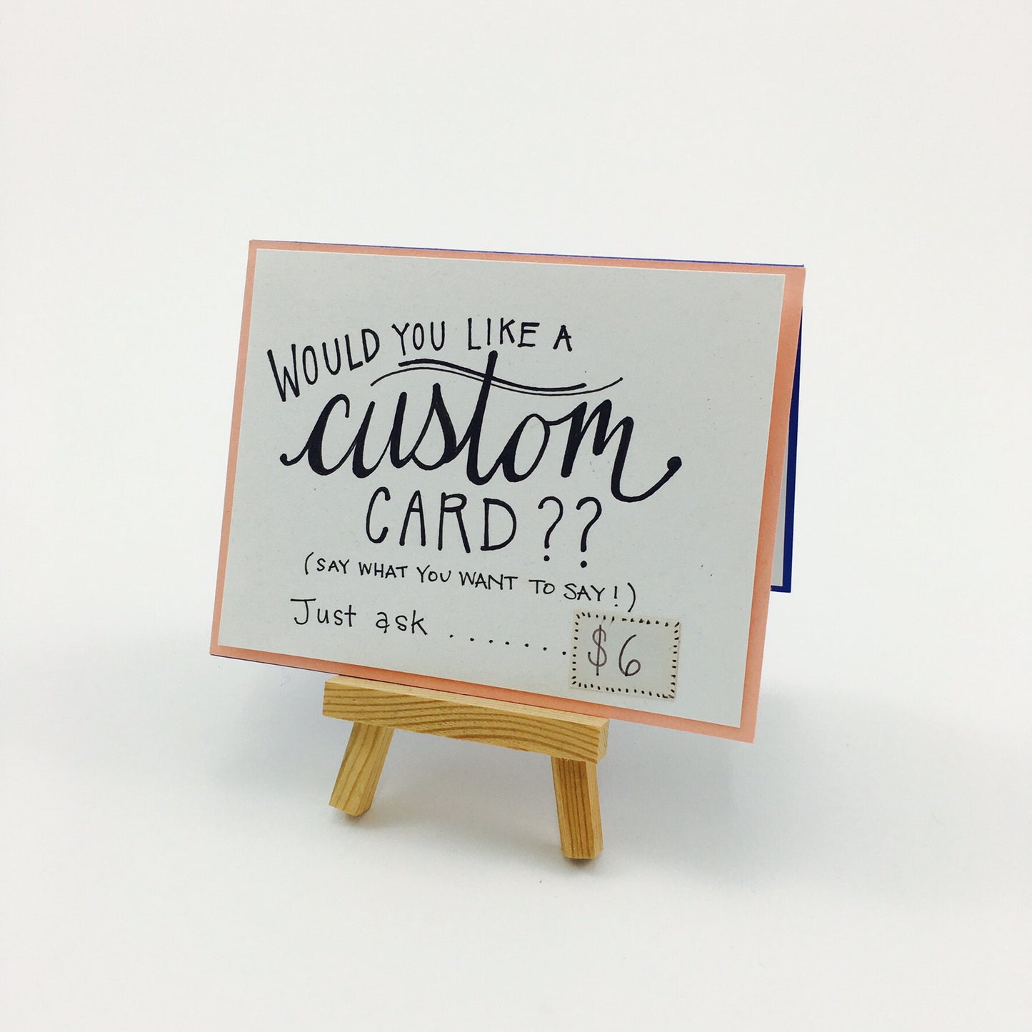 Custom Hand-Lettered Greeting Card - by Kristen Ashley - K. A. Artist Shop