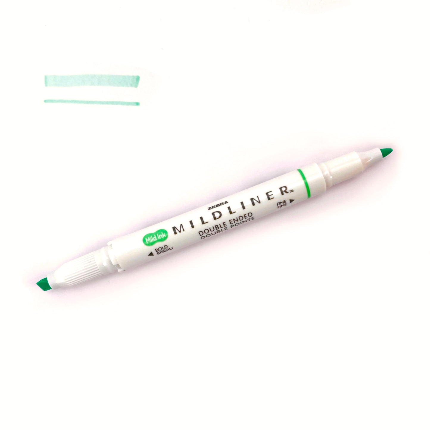 Zebra "Mildliner" Double-Ended Highlighter - Mild Blue Green (WKT7-MBG) by Zebra - K. A. Artist Shop