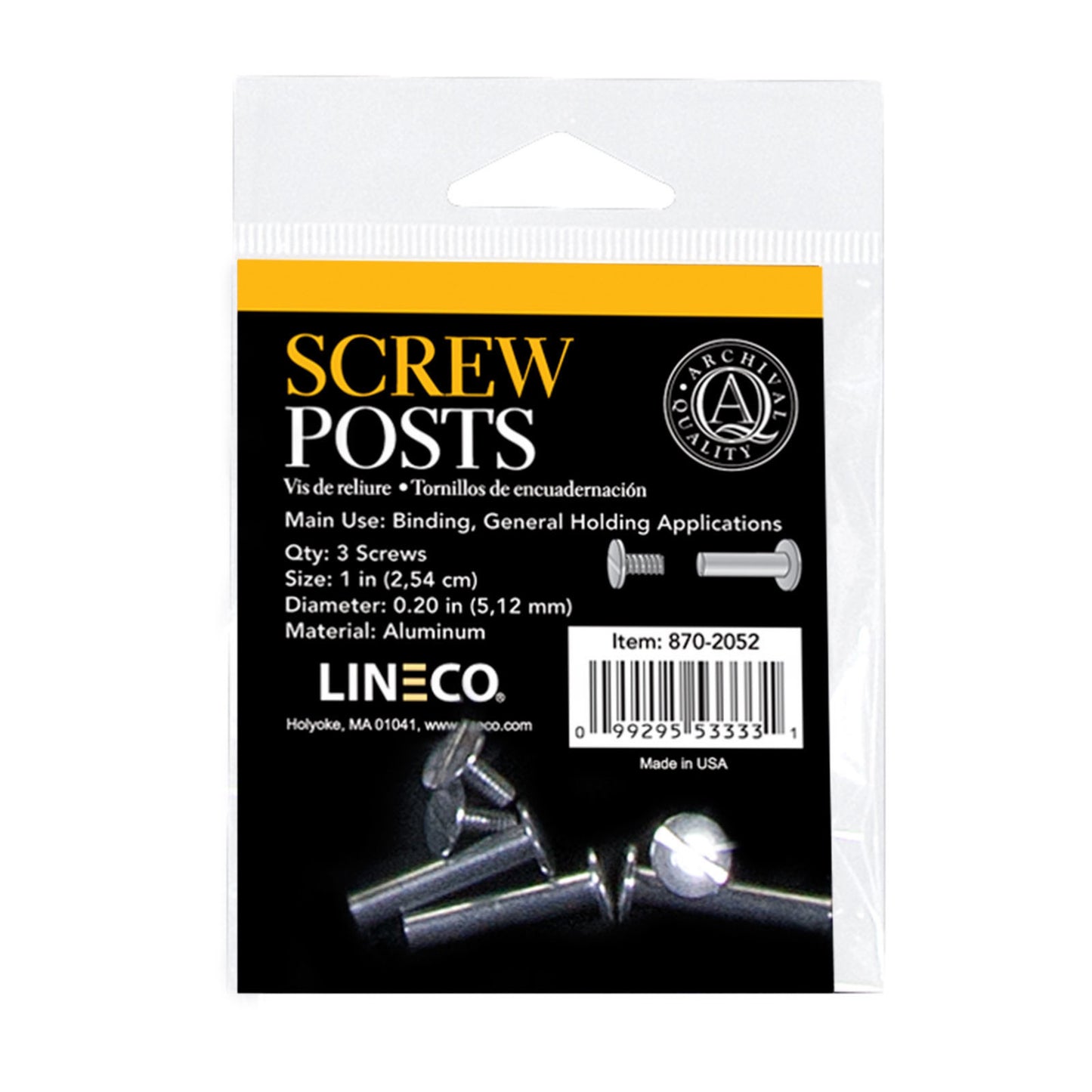 Lineco Binding Posts - 1 inch - by Lineco - K. A. Artist Shop