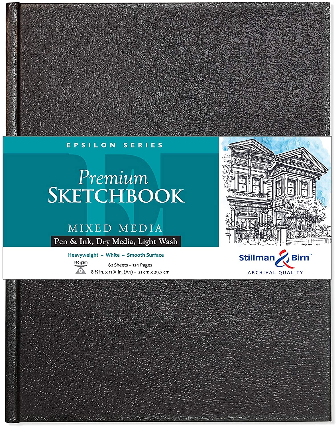 Stillman & Birn Mixed Media Sketchbook - Zeta Series (Extra Heavyweight,  Smooth Surface) - Hard Cover