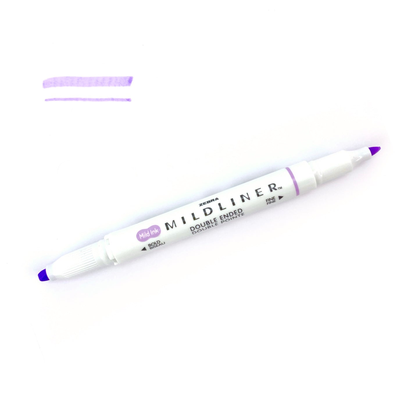 Zebra "Mildliner" Double-Ended Highlighter - Mild Violet (WKT7-MVI) by Zebra - K. A. Artist Shop