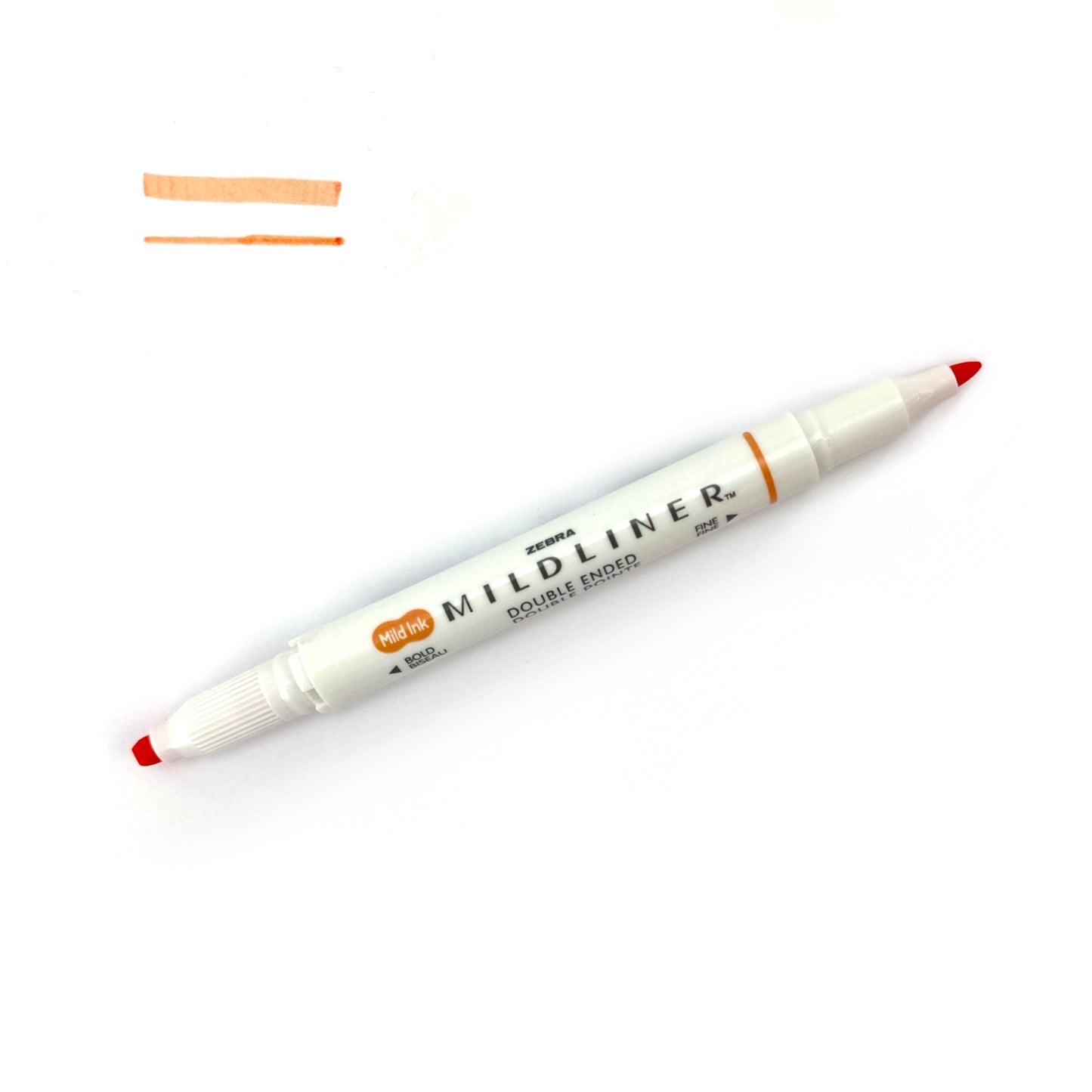 Zebra "Mildliner" Double-Ended Highlighter - Mild Apricot (WKT7-MAP) by Zebra - K. A. Artist Shop