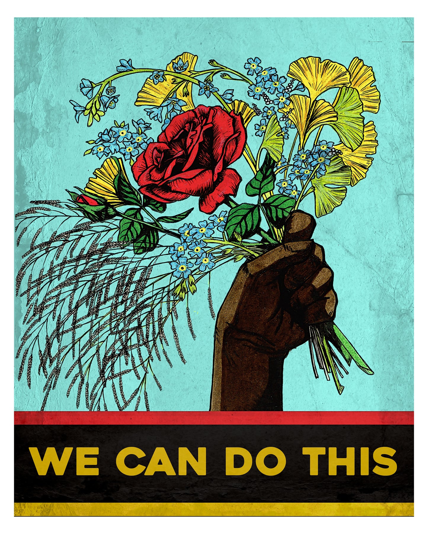 Athens Banner Project: Archival Print of "We Can Do This" by Joey Dunlap - by Joey Dunlap - K. A. Artist Shop