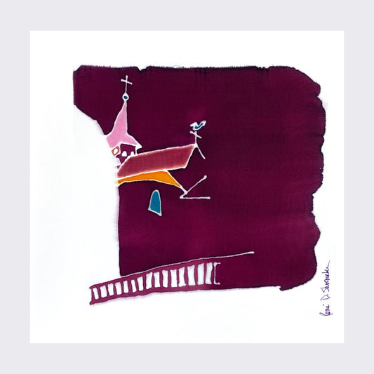 "L’Eglise Ste-Croix vue d’en bas. Aubusson." Archival Print by René Shoemaker - "L’Eglise Ste-Croix vue d’en bas. Aubusson." by René Shoemaker - K. A. Artist Shop