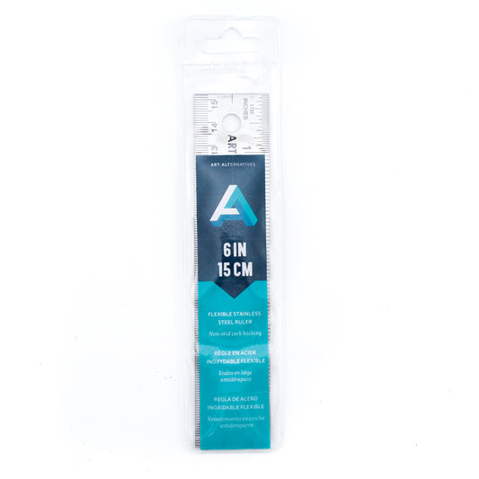 Art Alternatives Flexible Stainless Steel Ruler - 6 inches by Art Alternatives - K. A. Artist Shop