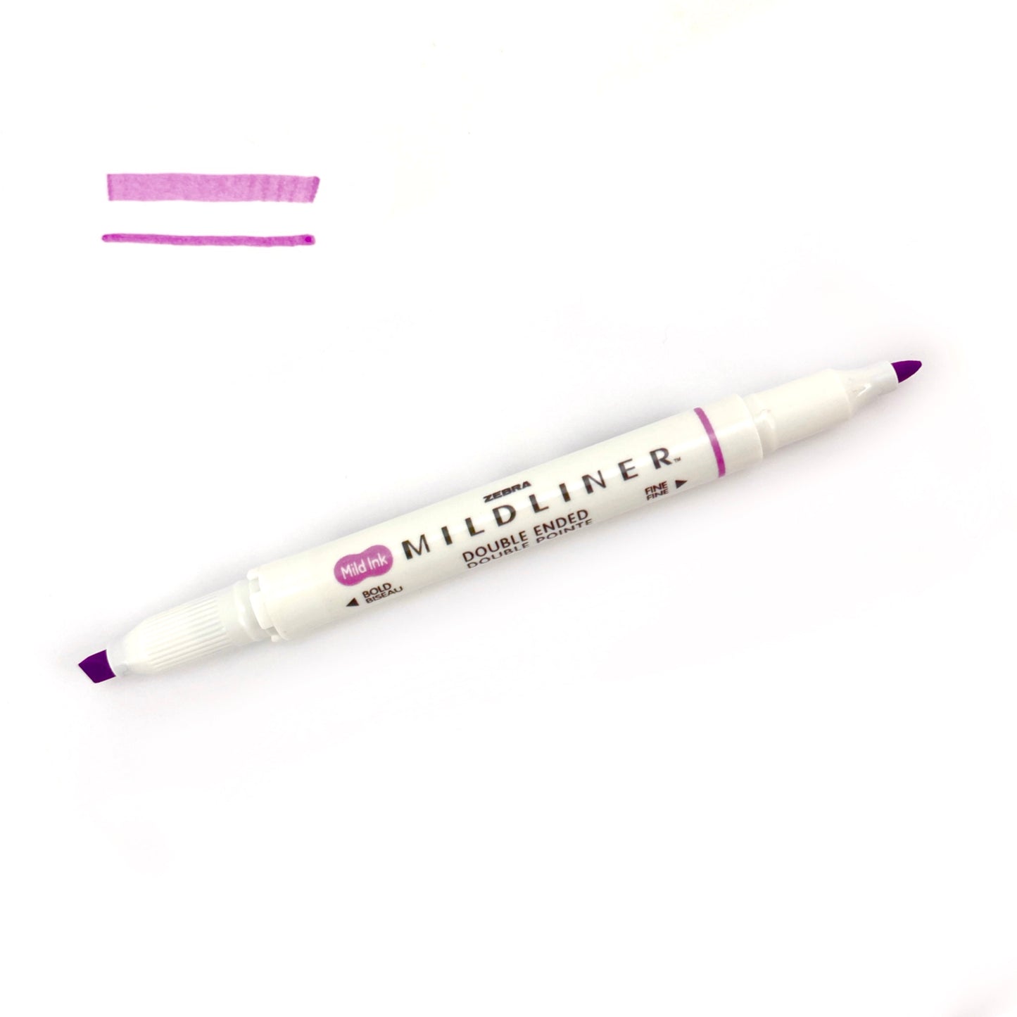 Zebra "Mildliner" Double-Ended Highlighter - Mild Magenta (WKT7-MMZ) by Zebra - K. A. Artist Shop