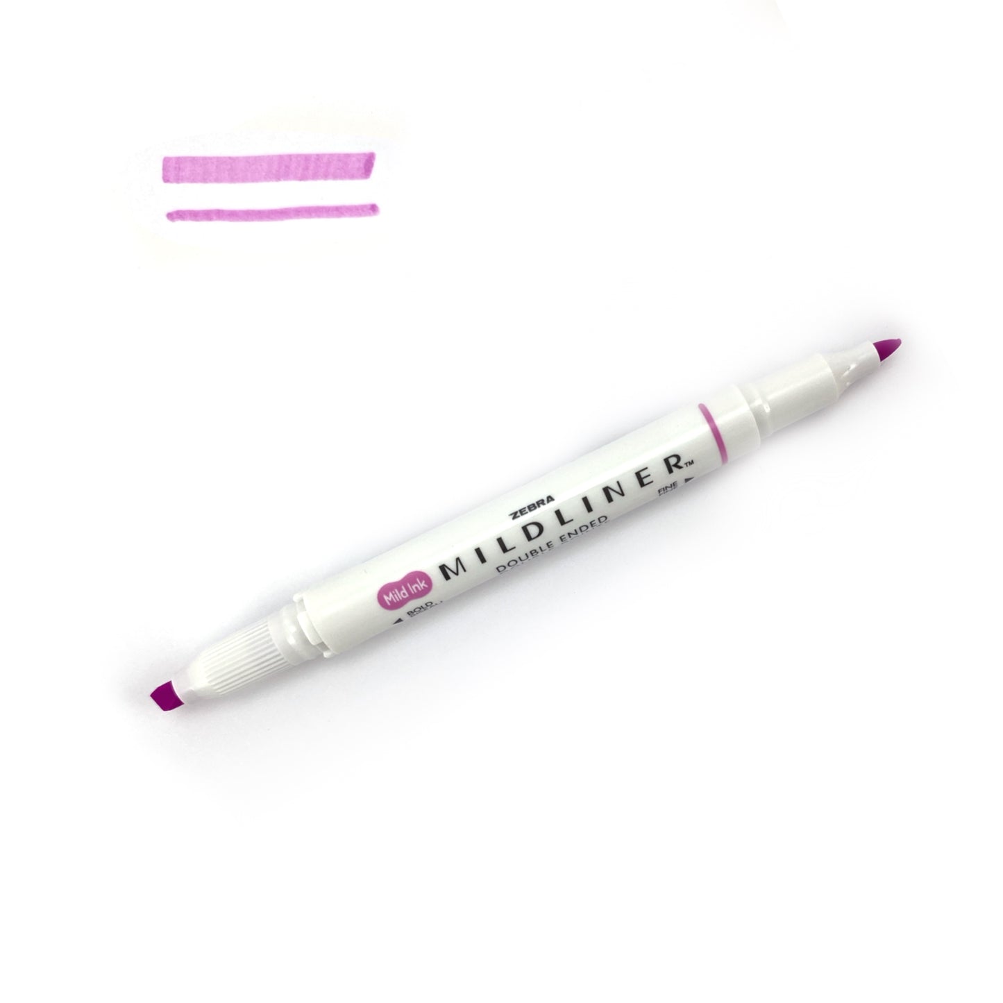 Zebra "Mildliner" Double-Ended Highlighter - Mild Fuschia (WKT7-MFU) by Zebra - K. A. Artist Shop