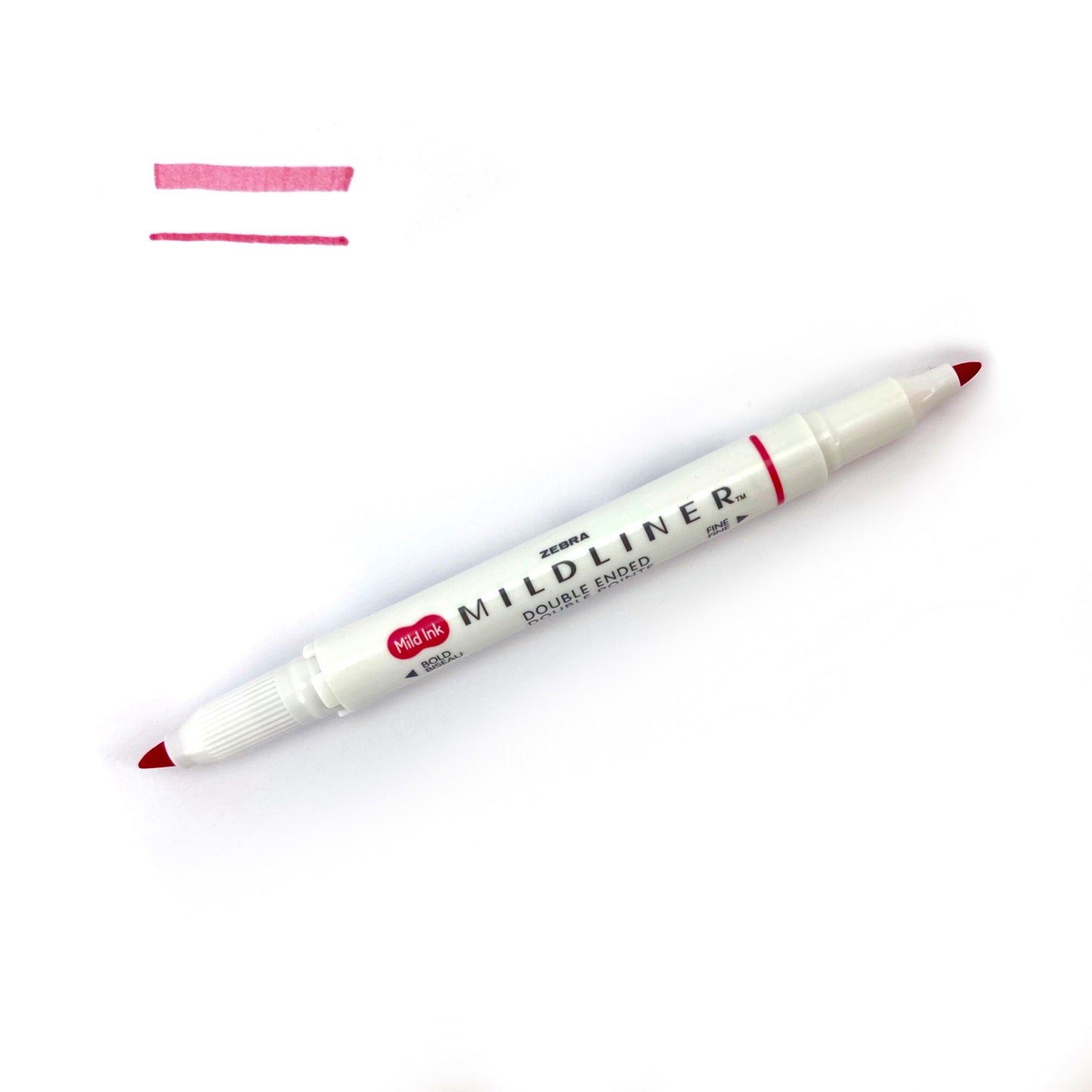 Zebra "Mildliner" Double-Ended Highlighter - Mild Red (WKT7-MR) by Zebra - K. A. Artist Shop